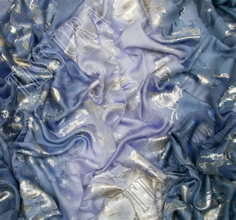 ombre silk metallic fil coupe fabric|Printed Fil Coupè Fabric .